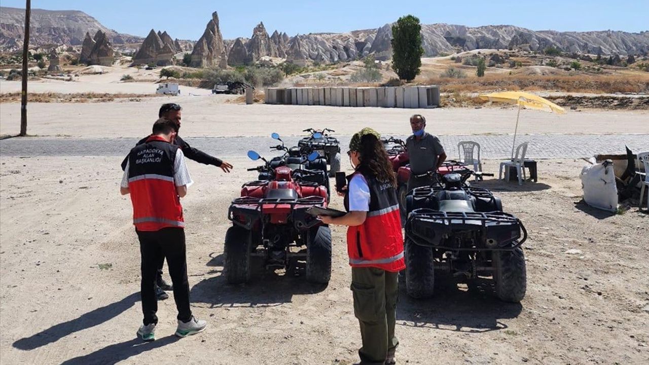 Kapadokya'da izinsiz ATV turlarına sıkı denetim: 67 idari para cezası uygulandı