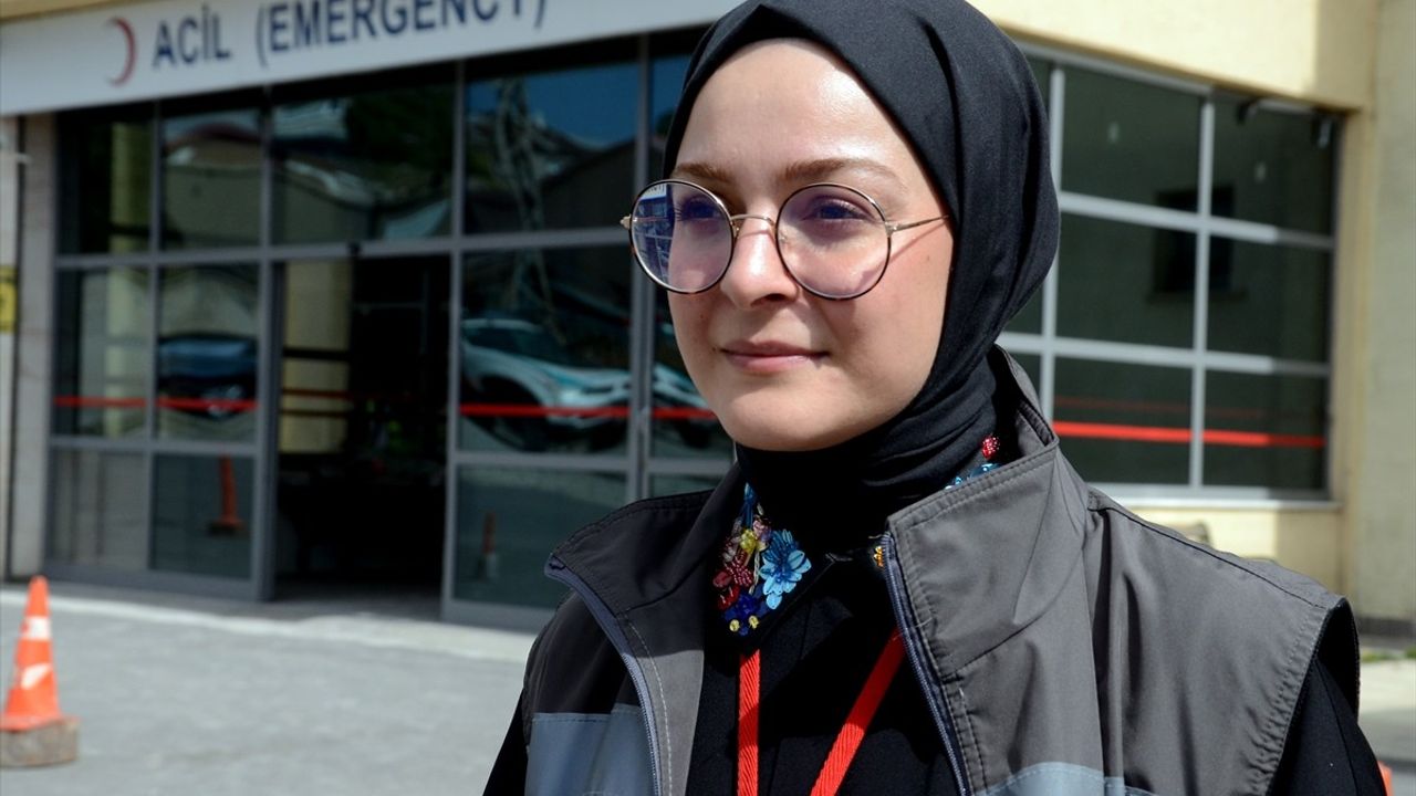 Kars'ta Sarıkamış Devlet Hastanesi'nde yangın tatbikatı gerçekleştirildi