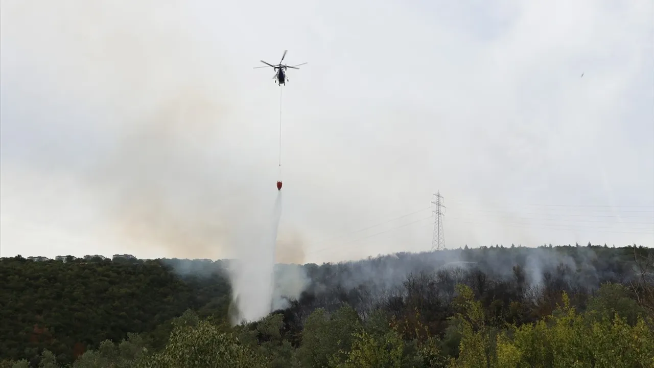 Kocaeli İzmit'te ormanlık alanda çıkan yangın kontrol altına alındı