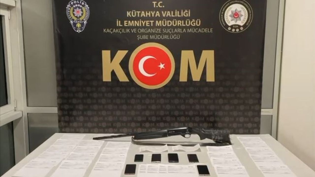 Kütahya'da suç örgütü operasyonu: 7 gözaltı, 6 tutuklama