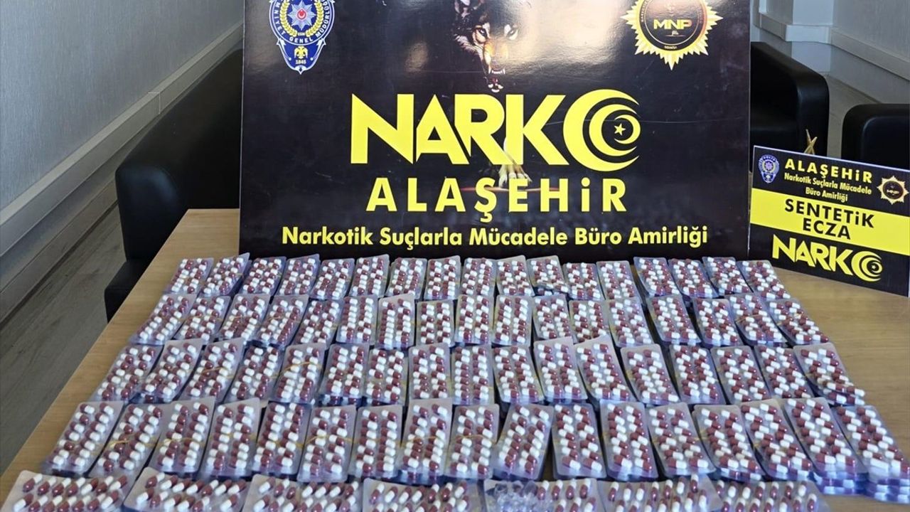 Manisa Alaşehir'de 4 bin 191 sentetik ecza ile yakalanan şüpheli tutuklandı
