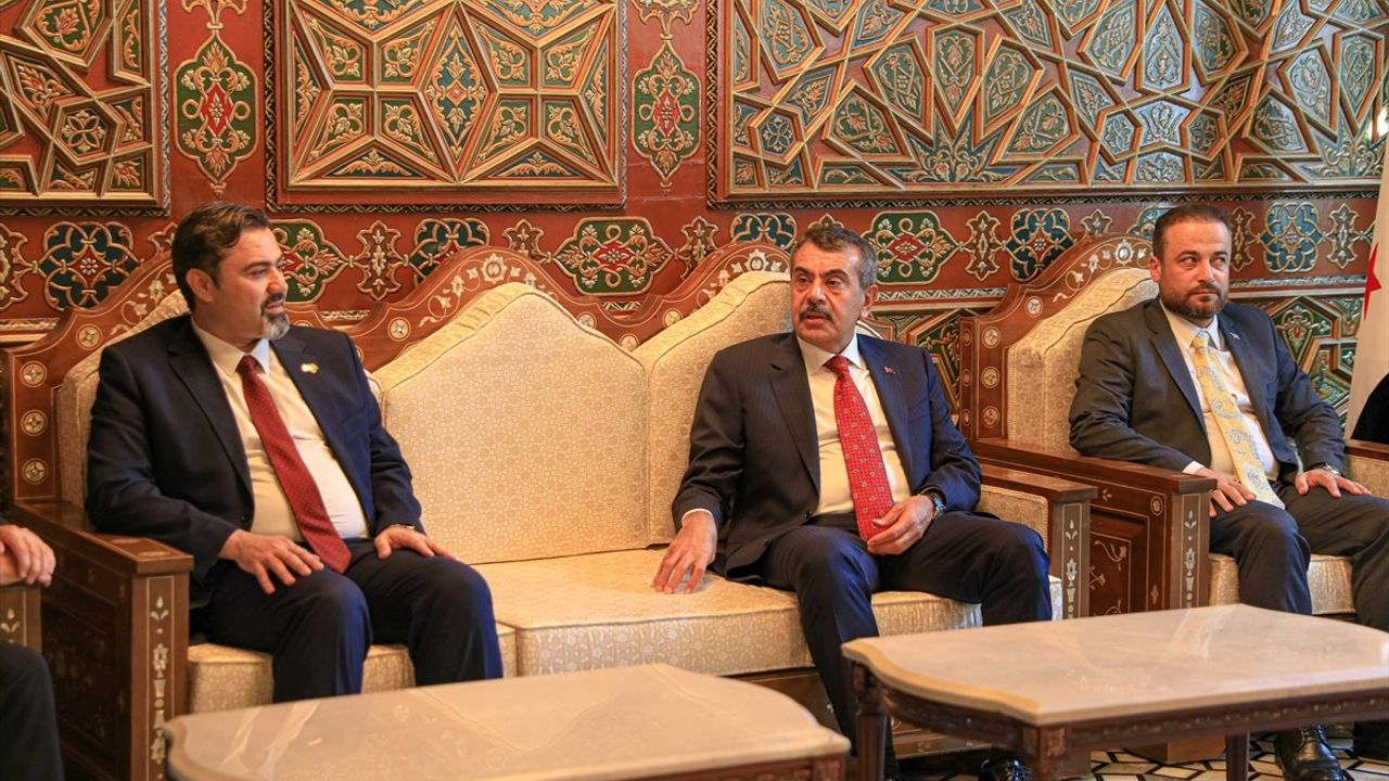 Milli Eğitim Bakanı Yusuf Tekin, Şam'da Suriye Eğitim Bakanı Muhammed Abdurrahman Terko ile görüştü