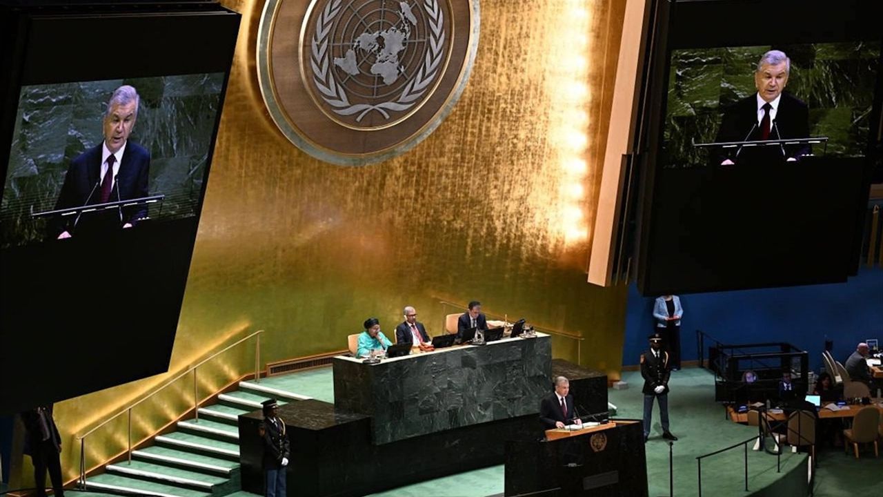 Mirziyoyev: BM Güvenlik Konseyi'nin Yeniden Yapılandırılmasını ve Üyelik Genişletilmesini Destekliyoruz