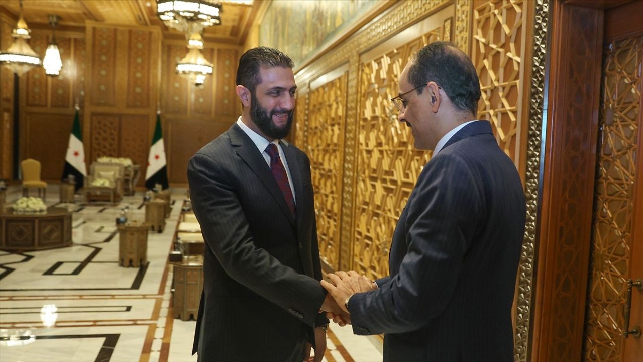 MİT Başkanı İbrahim Kalın Şam'da Cumhurbaşkanı Ahmed Şara ile Görüştü