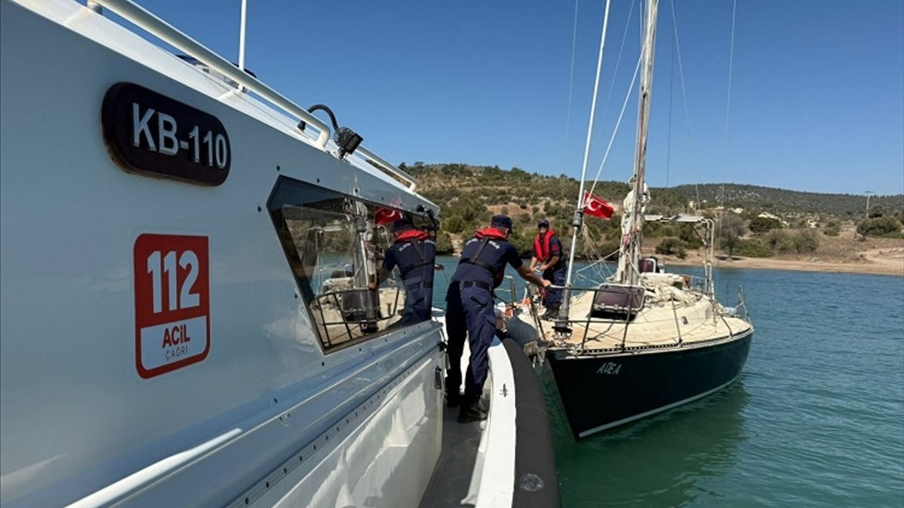 Muğla Milas açıklarında yelkenli teknede 56 düzensiz göçmen yakalandı