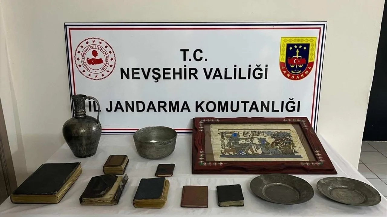 Nevşehir Avanos'ta tarihi eser kaçakçılığı operasyonunda zanlı tutuklandı