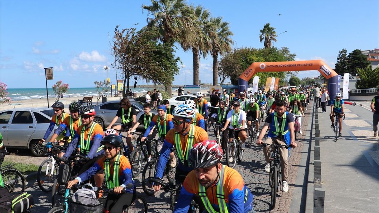 Samsun'da Avrupa Hareketlilik Haftası kapsamında Arabasız Gün etkinliği düzenlendi