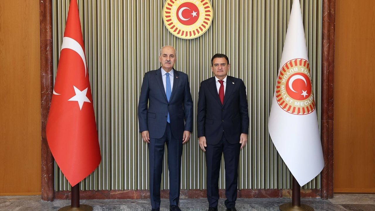 TBMM Başkanı Kurtulmuş, İçişleri Bakanı Yerlikaya ile KKTC İçişleri Bakanı Oğuz'u kabul etti