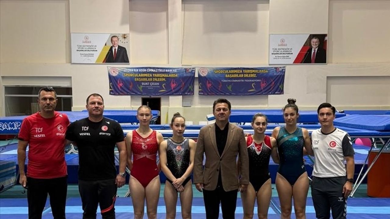 TCF Başkanı Suat Çelen, Bolu'daki Olimpik Trampolin Kadın Milli Takımı Kampını Ziyaret Etti