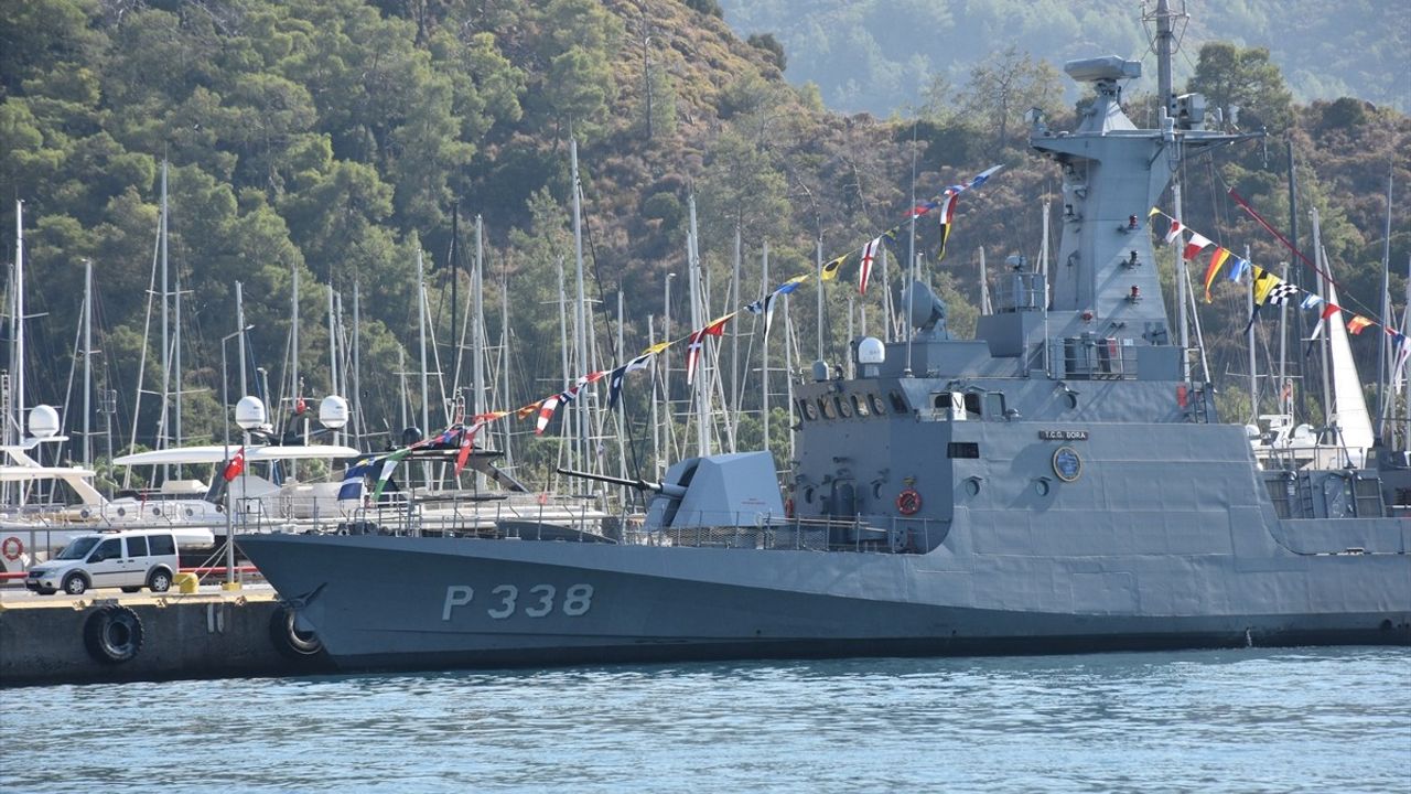 TCG Bora Hücumbotu, Preveze Deniz Zaferi yıldönümünde Marmaris'te ziyarete açıldı