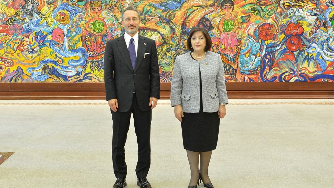 TİHEK Başkanı Fahrettin Altun, Sahibe Gafarova ile Görüştü