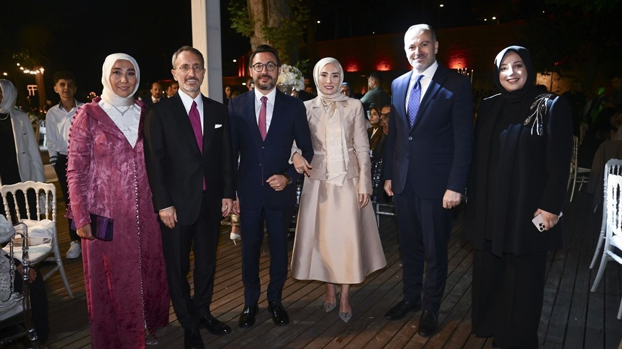 TİHEK Başkanı Fahrettin Altun'un oğlu Mustafa Bilge Altun, Rumeysa Reis ile evlendi