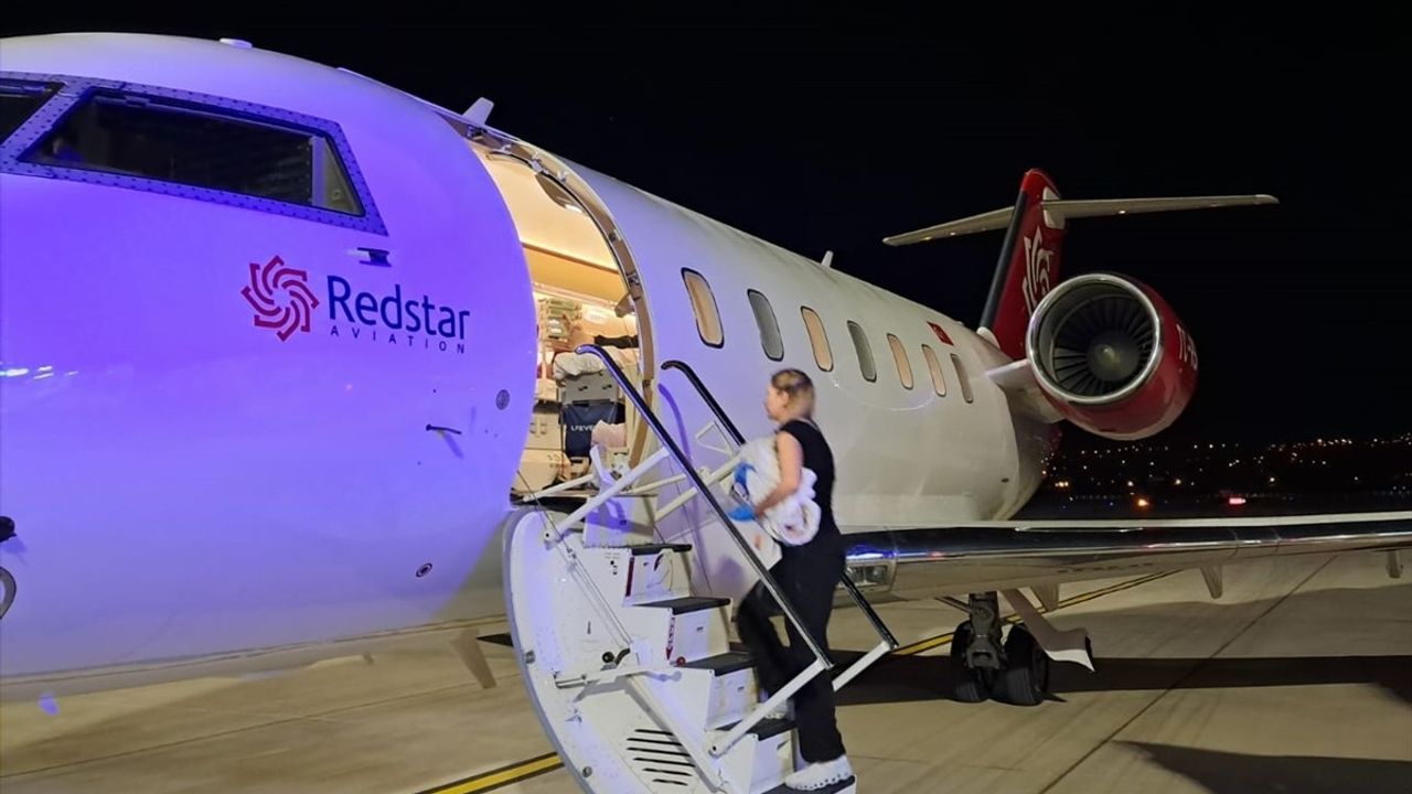 Tokat'ta 4,5 aylık bebek ambulans uçakla Hacettepe Üniversitesi'ne sevk edildi