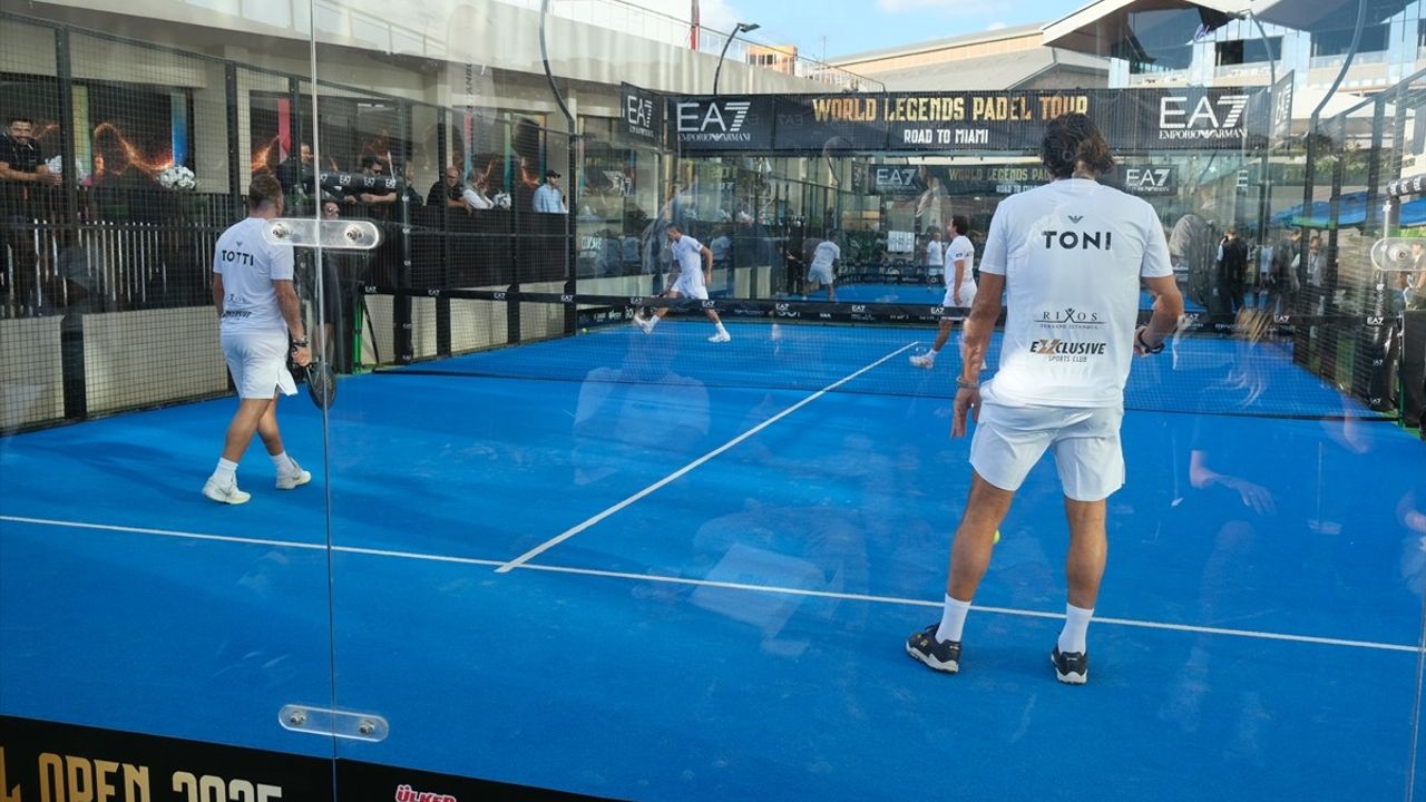 Totti, Toni ve Materazzi: World Legends Padel Tour İstanbul etabında şehir ve organizasyondan memnuniyet