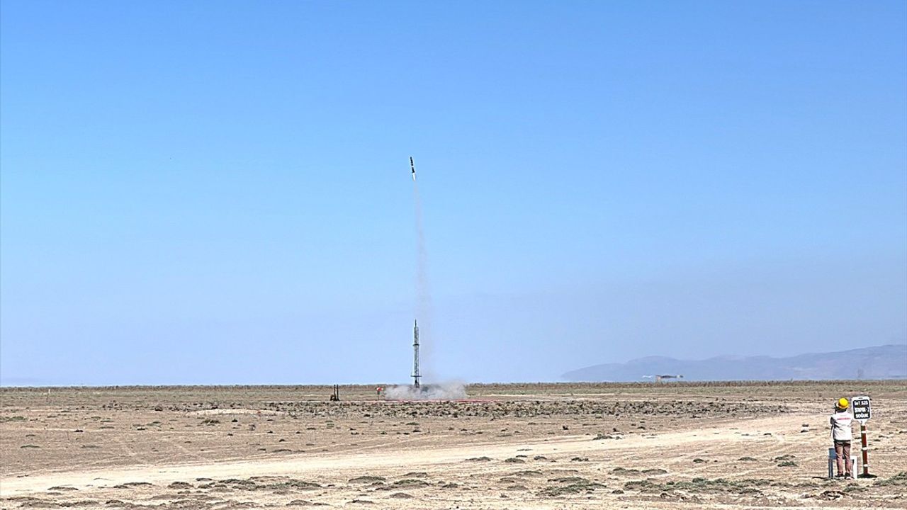 TÜRKSAT Model Uydu Yarışması final atışları Hisar Atış Alanı'nda başladı