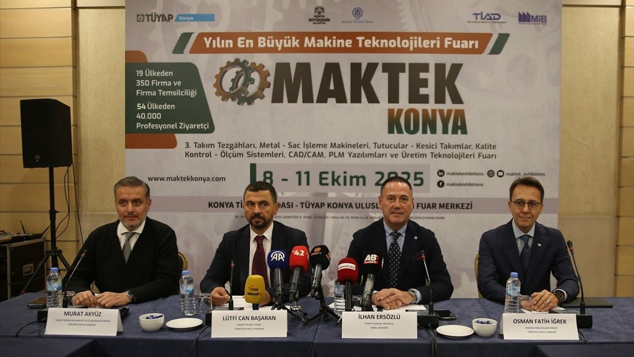 2025 MAKTEK Konya Fuarı 8-11 Ekim'de başlıyor — 400'e yakın firma, 56 ülke ve 1.300 kişilik alım heyeti
