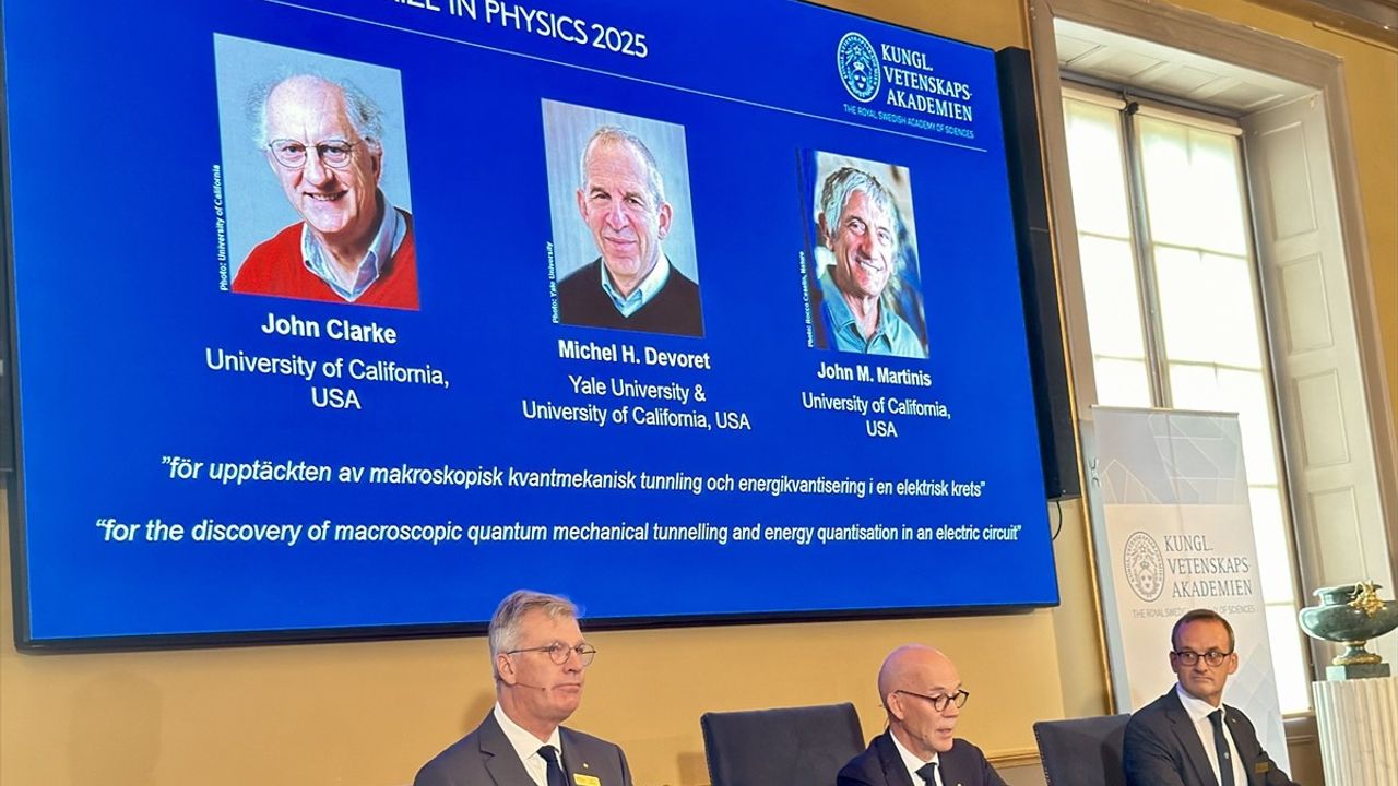 2025 Nobel Fizik Ödülü John Clarke, Michel Devoret ve John Martinis'e verildi