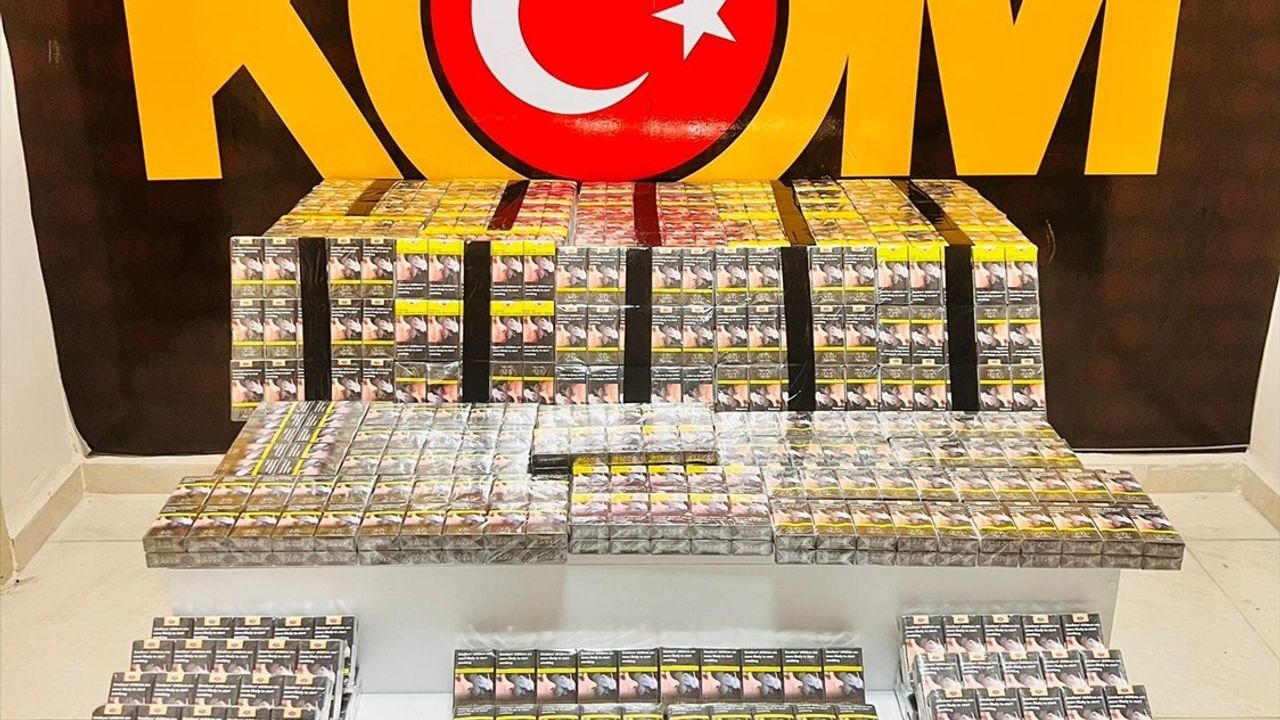 Adana Ceyhan'da kaçakçılık operasyonu: 18 gözaltı, ruhsatsız silah ve 104 sikke ele geçirildi