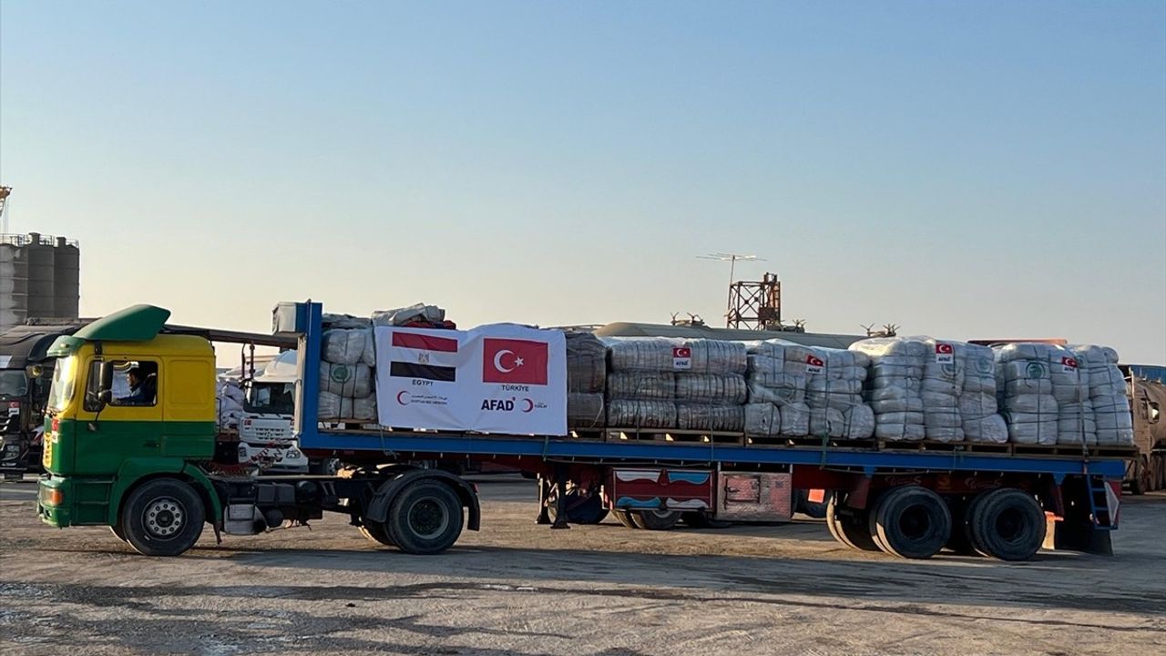 AFAD: 27 Temmuz 2025'ten beri Gazze'ye 333 tır malzeme geçişi sağlandı