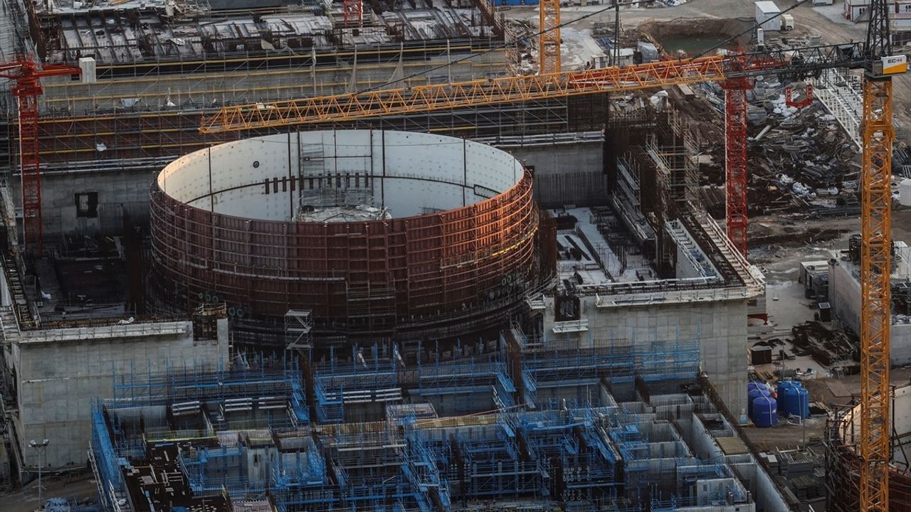 Akkuyu NGS'de İnşaat Sürüyor: Yerelleştirme 11 Milyar Doları Aştı, Birinci Ünite Devreye Alma Testlerinde