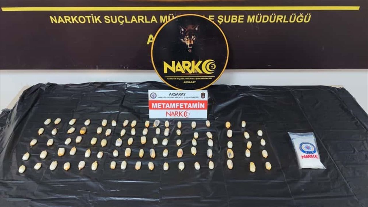 Aksaray'da midesinde 433 gram uyuşturucu ele geçirilen İran uyruklu tutuklandı