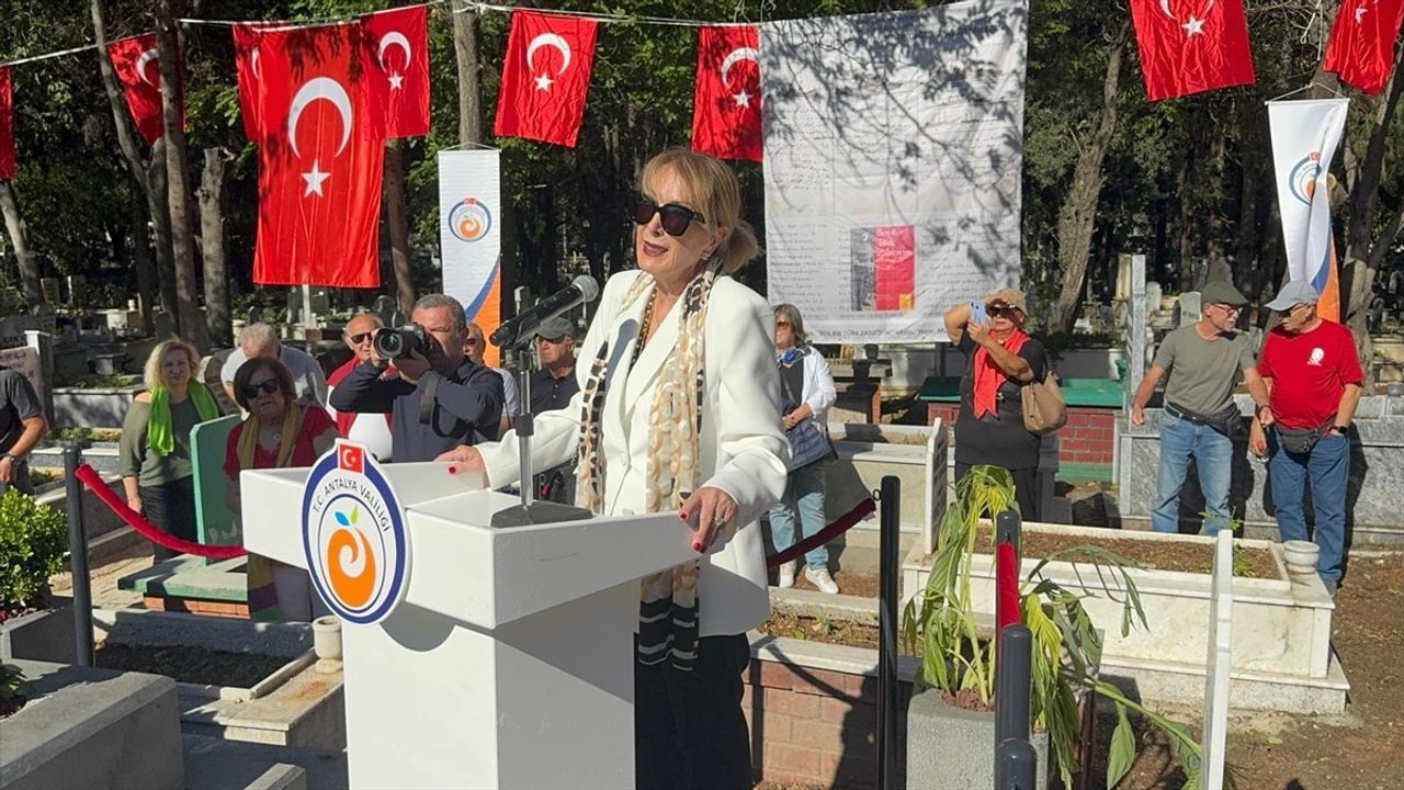 Antalya'da Yüzbaşı Mustafa Ertuğrul Aker için anıt mezar açıldı