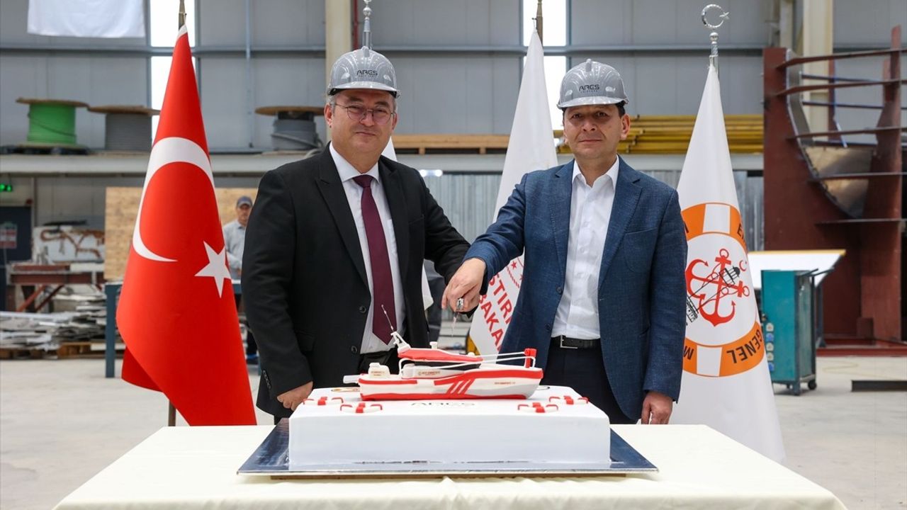 ARES Tersanesi'nde İlk ARES 18 SAR Botunun Kaynak Töreni Gerçekleştirildi