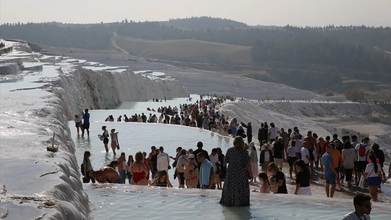 Denizli'de ilk Lykos Yarı Maratonu Pamukkale'de düzenlendi