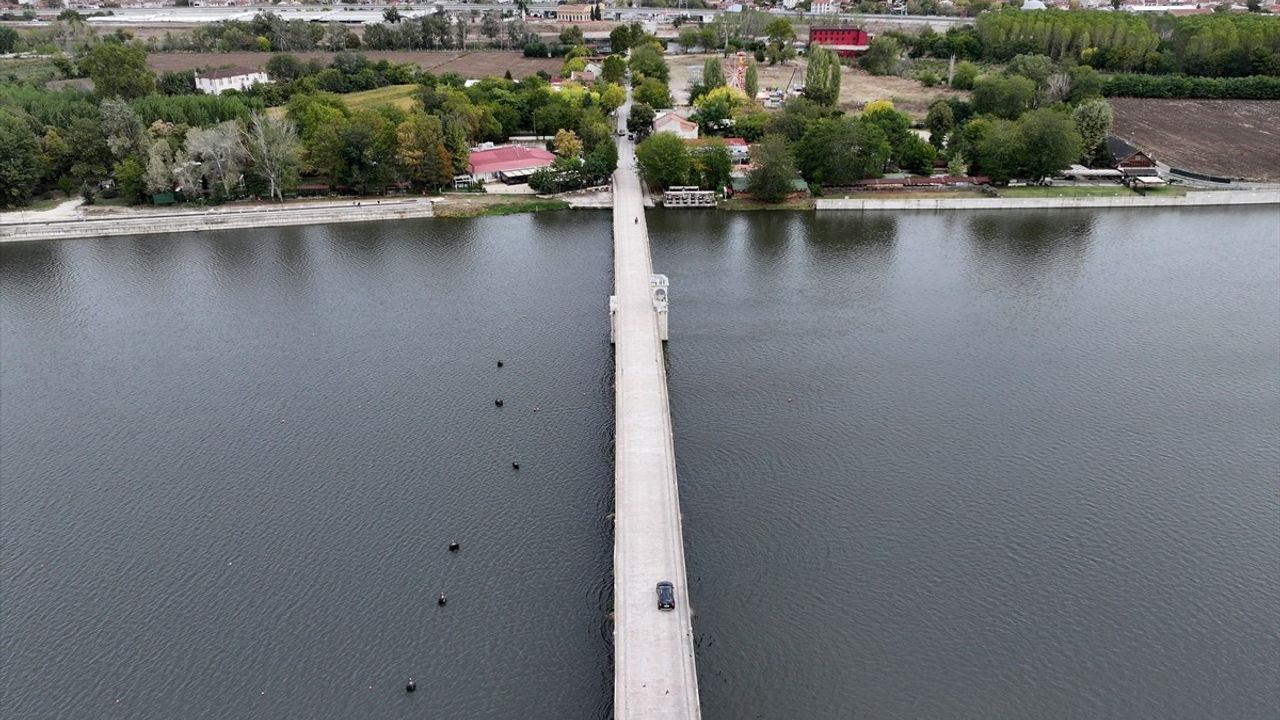 Edirne'de yağışlar Tunca ve Meriç nehirlerinin debisini yükseltti