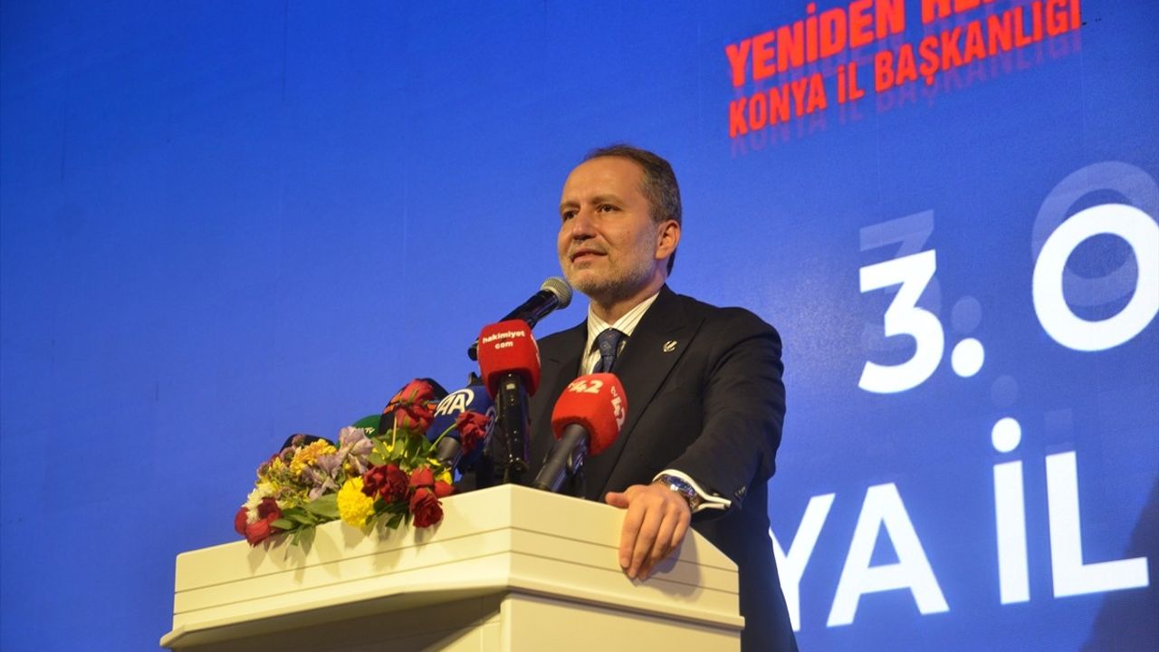 Fatih Erbakan Konya İl Kongresinde 1 milyon üye ve 16 Kasım hedefini vurguladı
