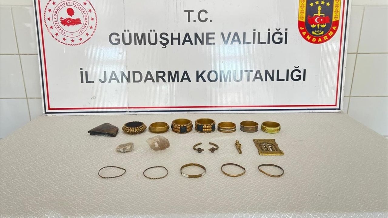 Gümüşhane Kelkit'te tarihi eser operasyonu: 1 şüpheli gözaltında