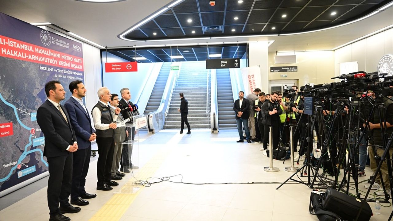 Halkalı-İstanbul Havalimanı Metrosunun Tamamının 2026'nın İlk Çeyreğinde Açılması Hedefleniyor