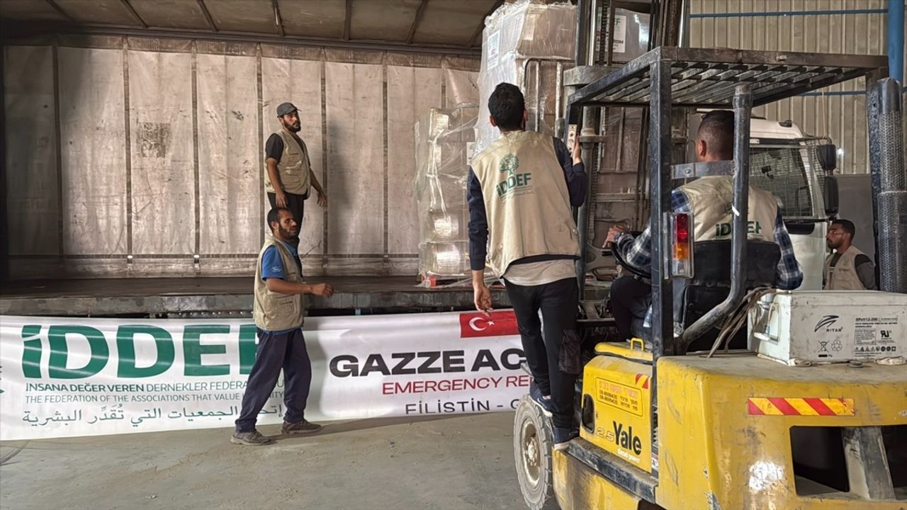 İDDEF, Gazze'de Yardımlarını Sürdürüyor: Gıda, Sıcak Yemek ve Temel İhtiyaç Dağıtımı