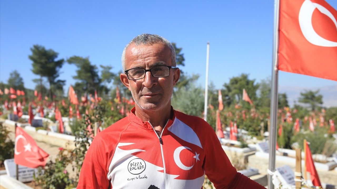İzmir'den Kahramanmaraş'a: Orhan Kotluk deprem farkındalığı için 1250 km pedal çevirdi