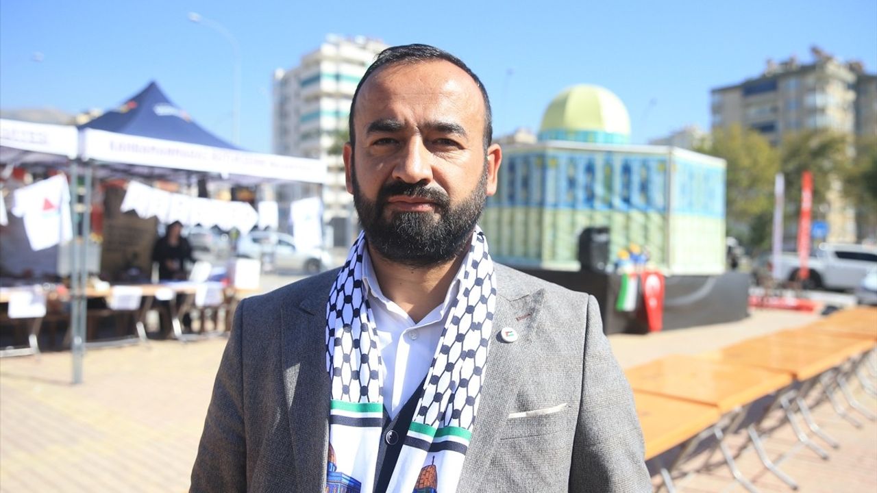 Kahramanmaraş'ta Filistin Yararına Hayır Çarşısı kermesi düzenlendi