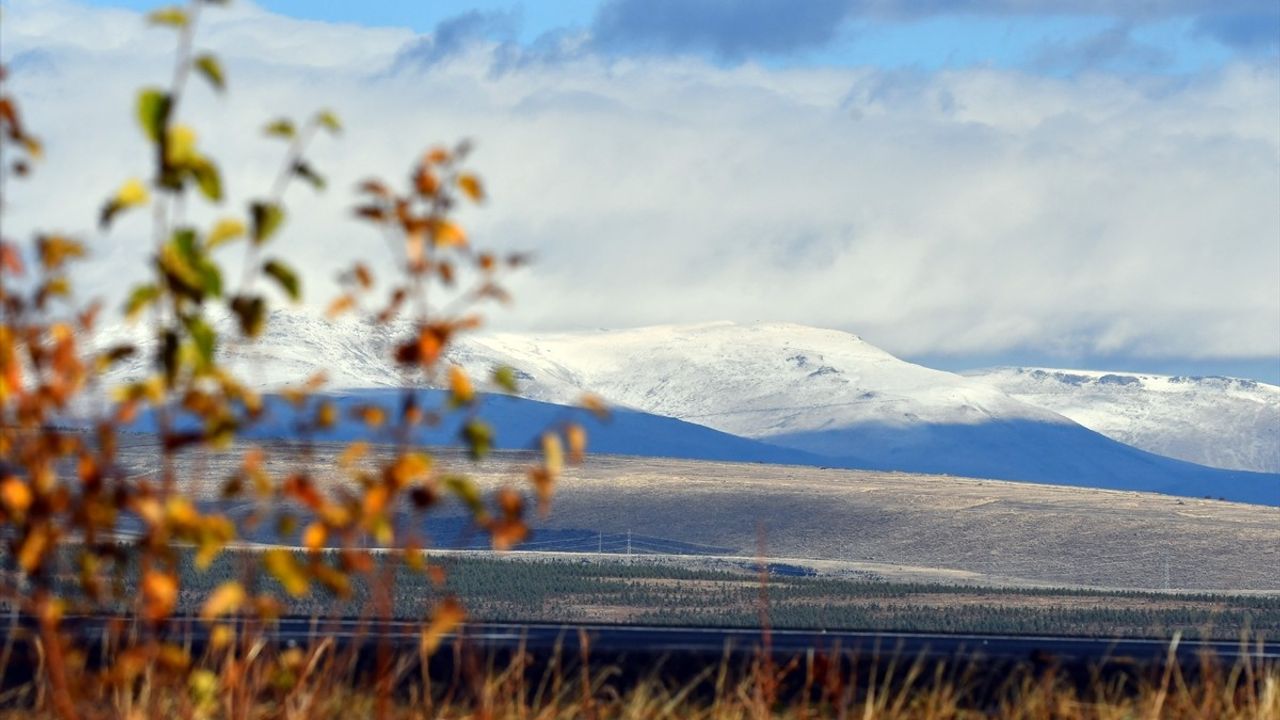 Kars'ta Sarıkamış'ın Yüksek Kesimleri Gece Yağışıyla Karla Örtüldü