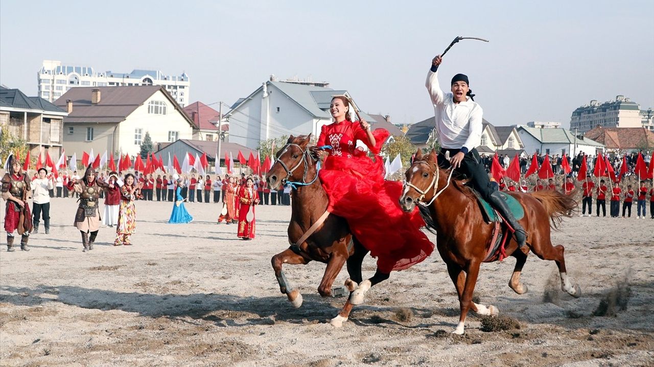 Kırgızistan-Türkiye Manas Üniversitesi'nde 2. Geleneksel Spor Oyunları başladı