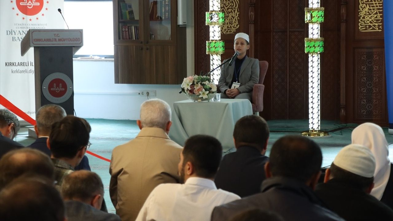 Kırklareli'de Kur'an Kursları Arası Hafızlık Yarışması Türkiye Finali: Gaziantepli Muhammed Talha Aslın birinci oldu