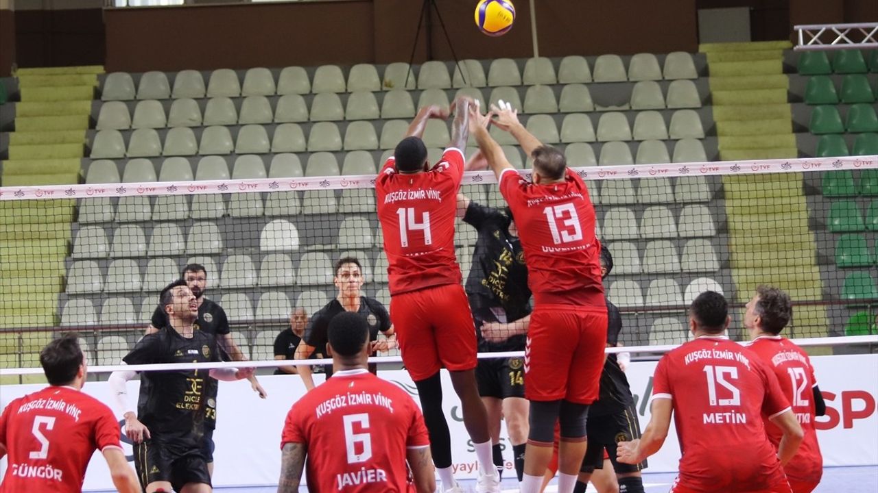Kuşgöz İzmir Vinç Akkuş Belediyespor, Efeler Ligi 2. haftasında Rams Global Cizre'yi 3-1 yendi