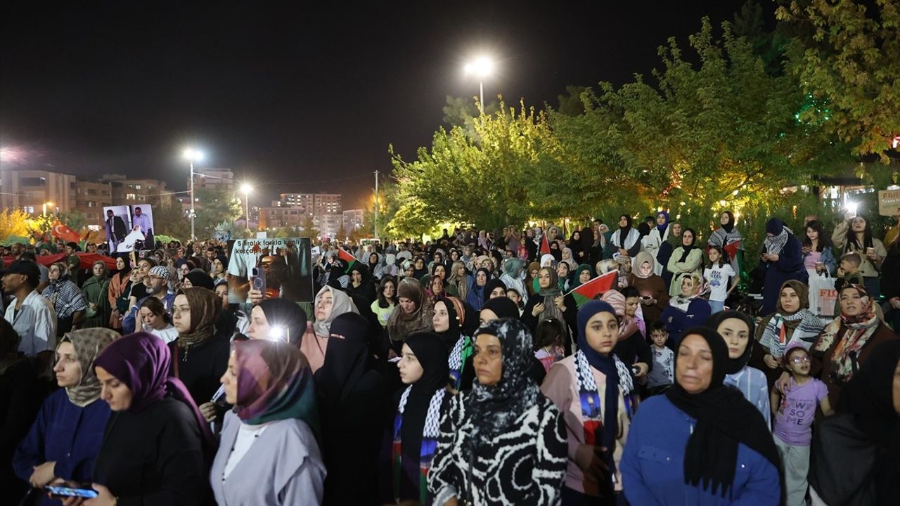Mardin'de 'Gazze'ye Vefa Yürüyüşü' düzenlendi; STK'lar boykot çağrısını yineledi