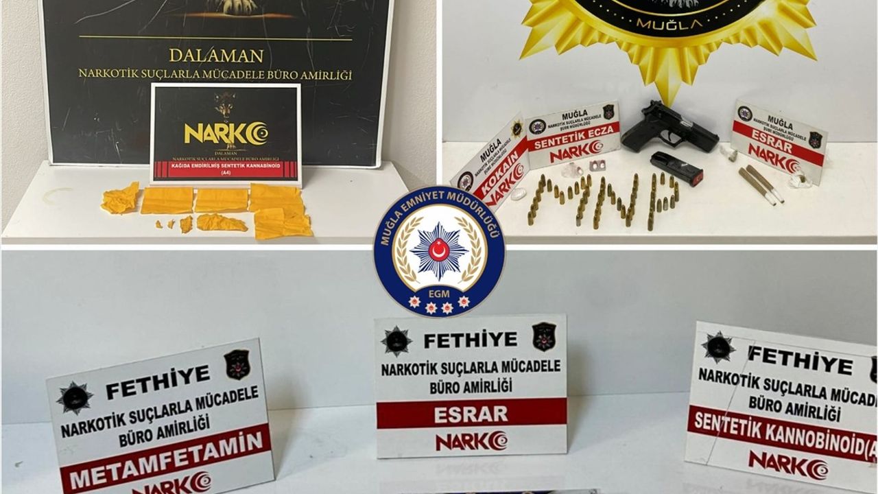 Muğla'da narkotik operasyonda 12 zanlı tutuklandı