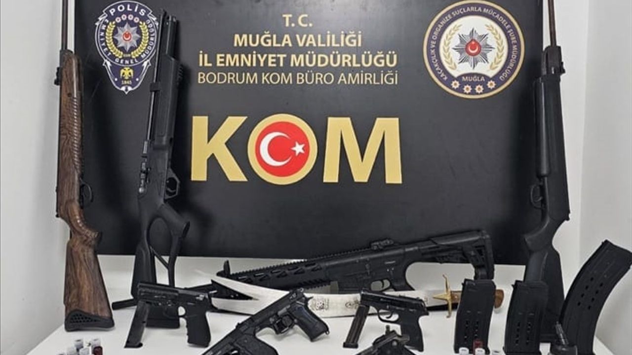 Muğla'da silah kaçakçılığı operasyonu: 13 gözaltı, 4 tutuklama
