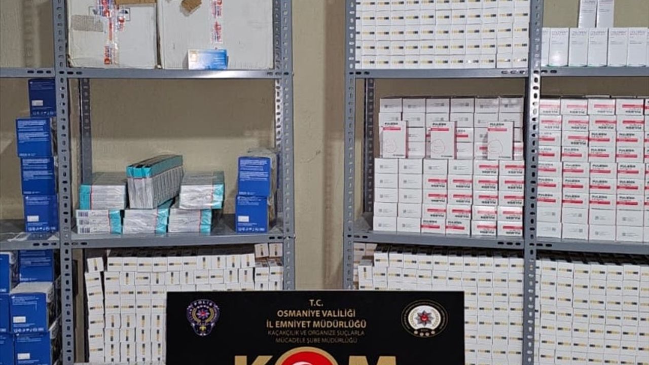 Osmaniye'de 250 bin adet son kullanma tarihi geçmiş ilaç ele geçirildi, 3 şüpheli gözaltında