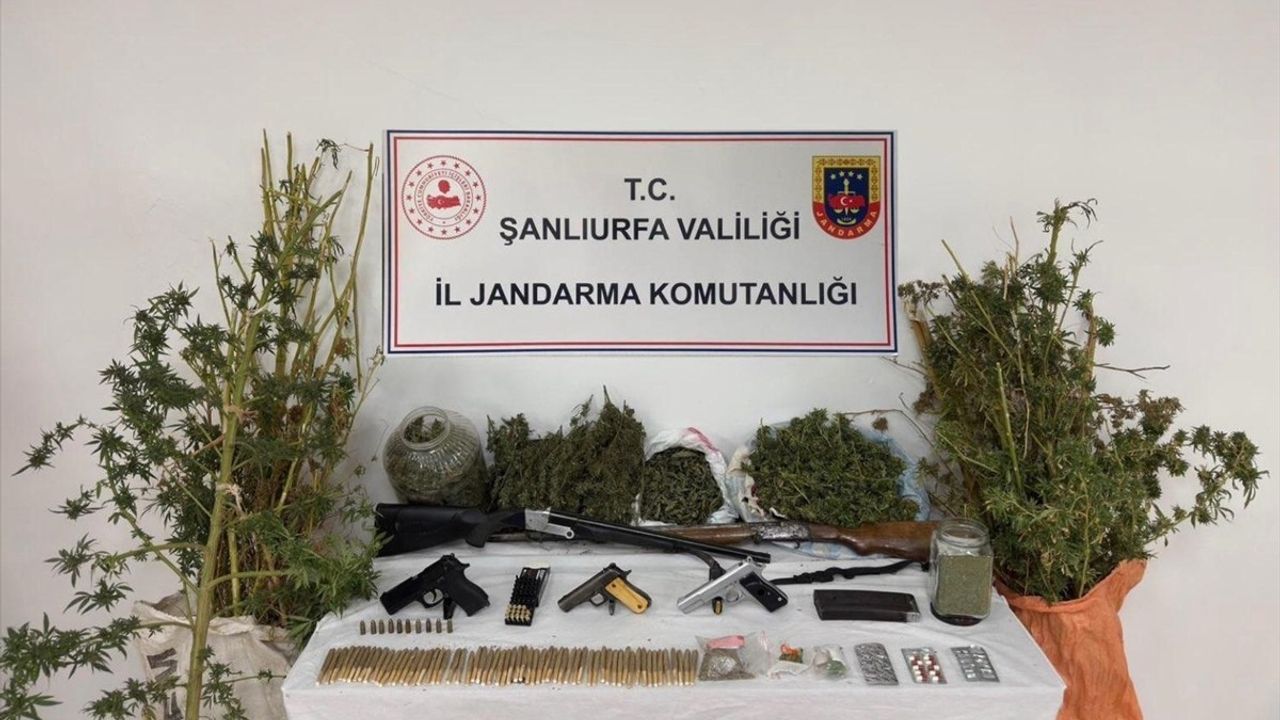 Şanlıurfa Haliliye'de uyuşturucu ve silah kaçakçılığı operasyonu: 3 gözaltı