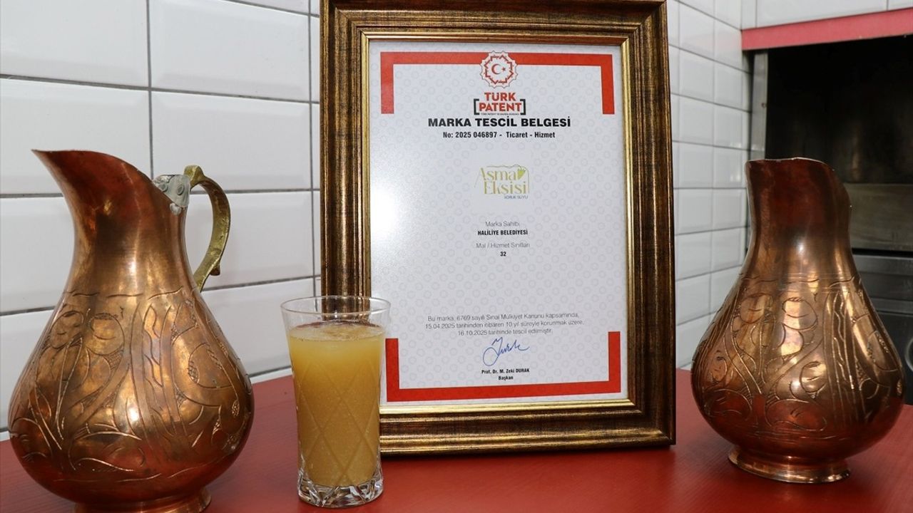 Şanlıurfa'nın koruk suyu 'Asma Ekşisi' markası tescillendi