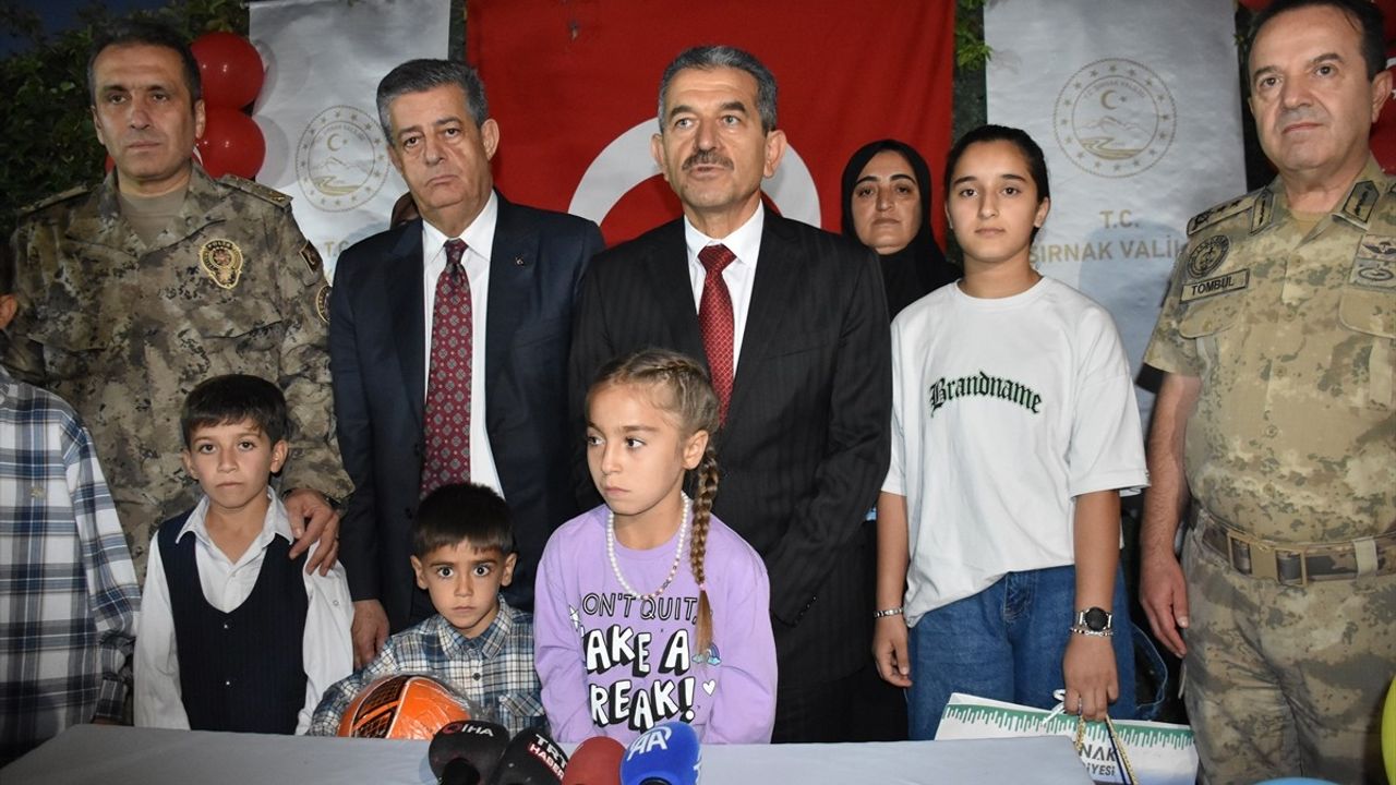 Şırnak'ta 10 Ekim doğumlu şehit çocukları için ortak doğum günü kutlaması