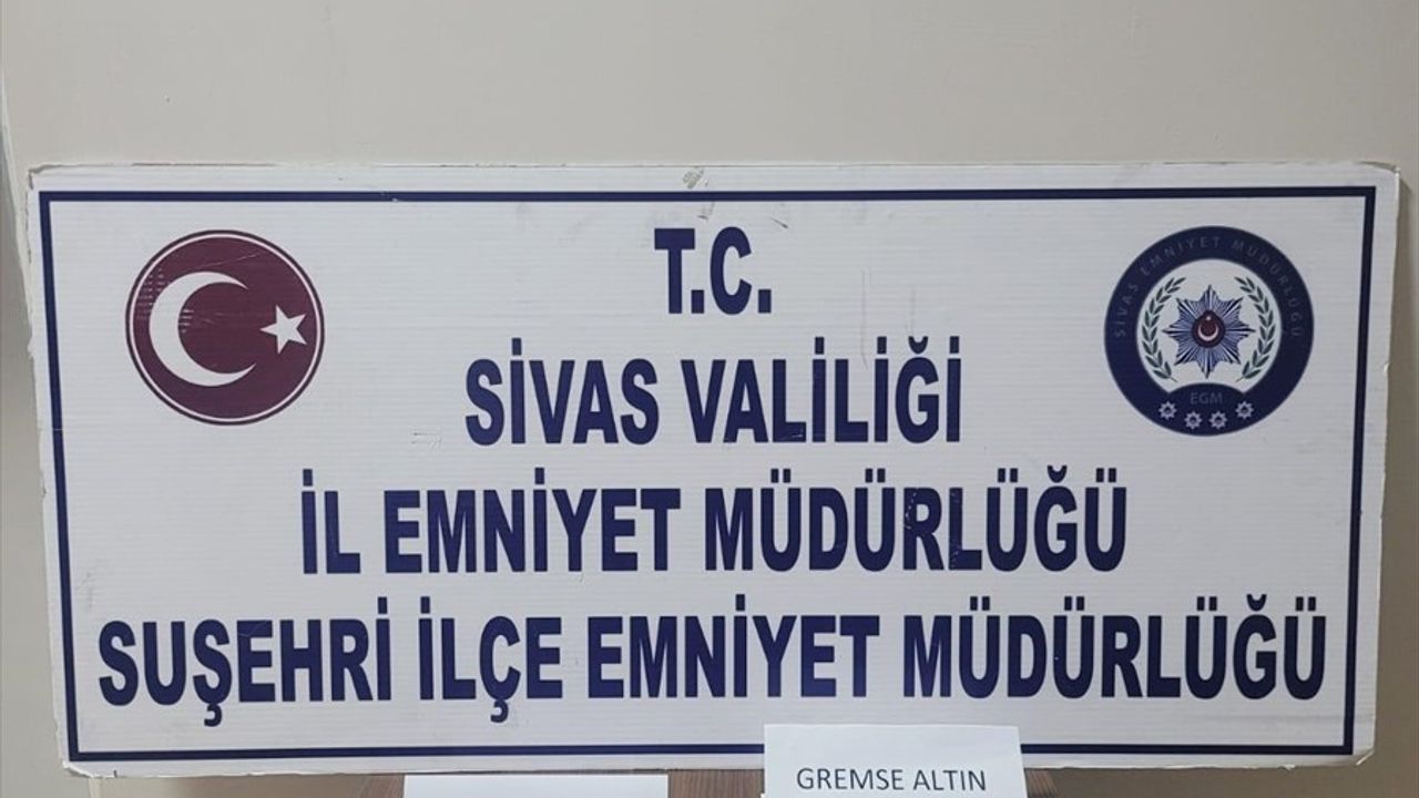 Sivas Suşehri'de kuyumcuda sahte altın satma girişimi: 1 şüpheli tutuklandı