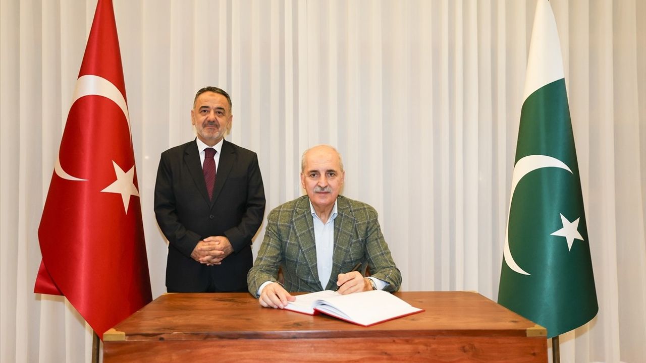 TBMM Başkanı Numan Kurtulmuş Pakistan'da Türkiye'nin İslamabad Büyükelçiliğini Ziyaret Etti