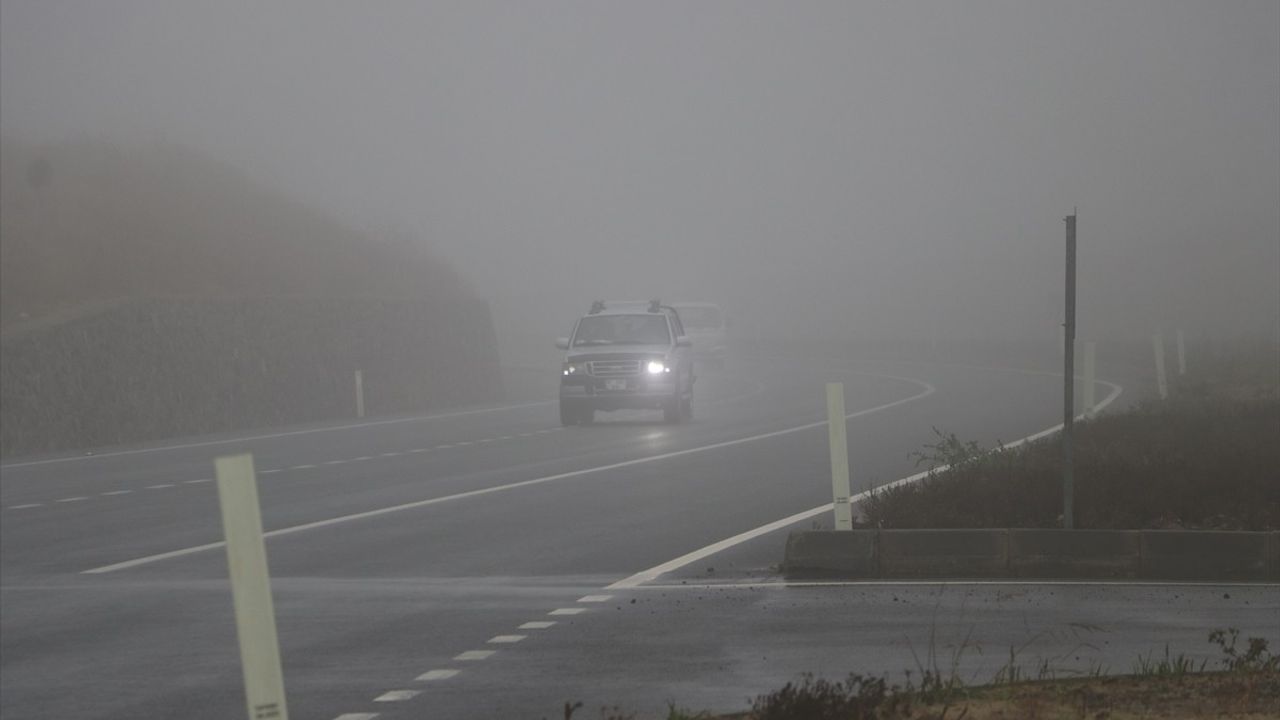 Tekirdağ'da sis etkili oldu: Görüş mesafesi 50 metrenin altına düştü