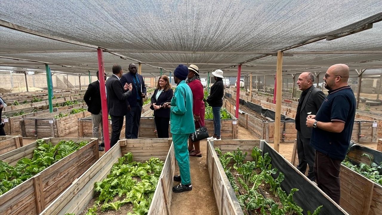 TİKA, Namibya Swakopmund'taki COSDEC'te tuğla atölyesi ve sebze bahçesi projelerini tamamladı